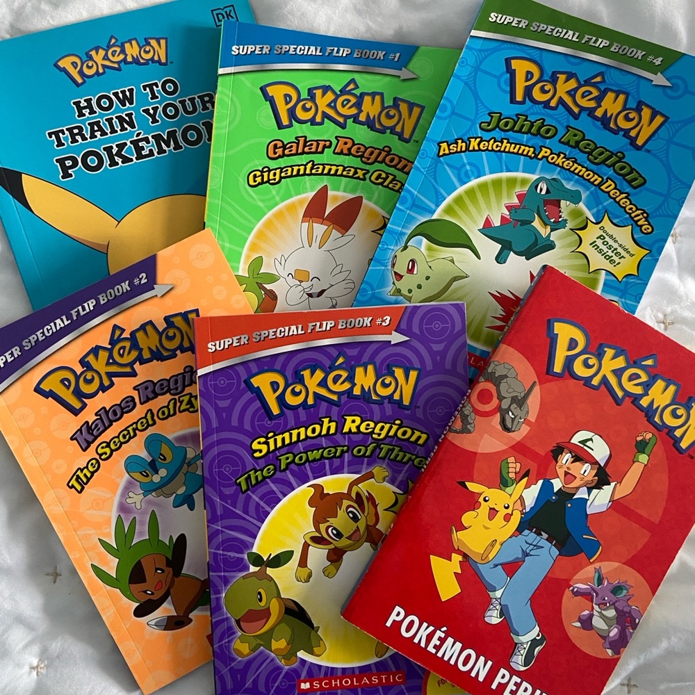 Pokemon Super Special Flip Books Set & How to Train your Pokémon